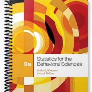 Test Bank for Statistics for the Behavioral Sciences 9th Edition by Gravetter
