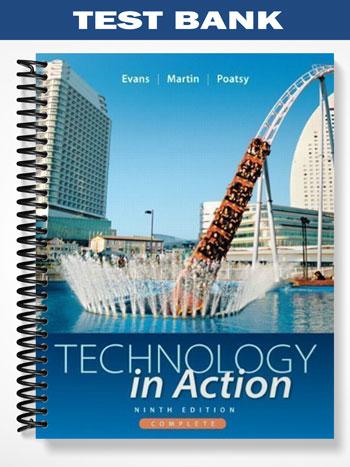 Test Bank for Technology In Action Complete 9th Edition by Evans