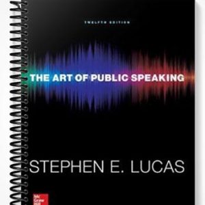Test Bank for The Art of Public Speaking 12th Edition by Stephen Lucas