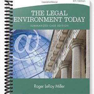 Test Bank for The Legal Environment Today Summarized Case 8th Edition by Miller