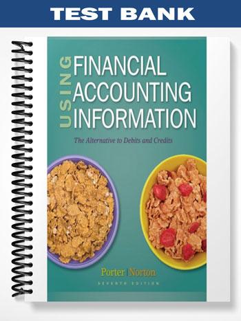 Test Bank for Using Financial Accounting Information The Alternative to Debits and Credits 7th Edition by Porter