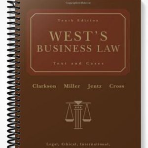 Test Bank for Wests Business Law 10th Edition by Clarkson