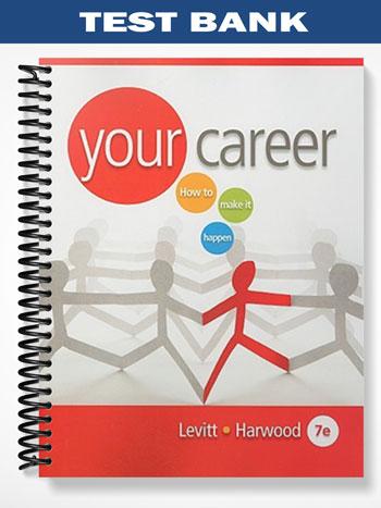 Test Bank for Your Career How to Make it Happen 7th Edition by Julie Griffin Levitt